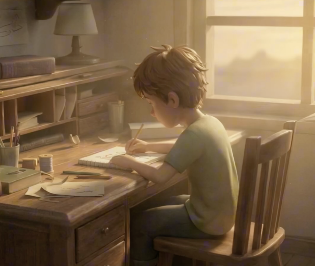 Short animated film created with neural networks and a vivid character